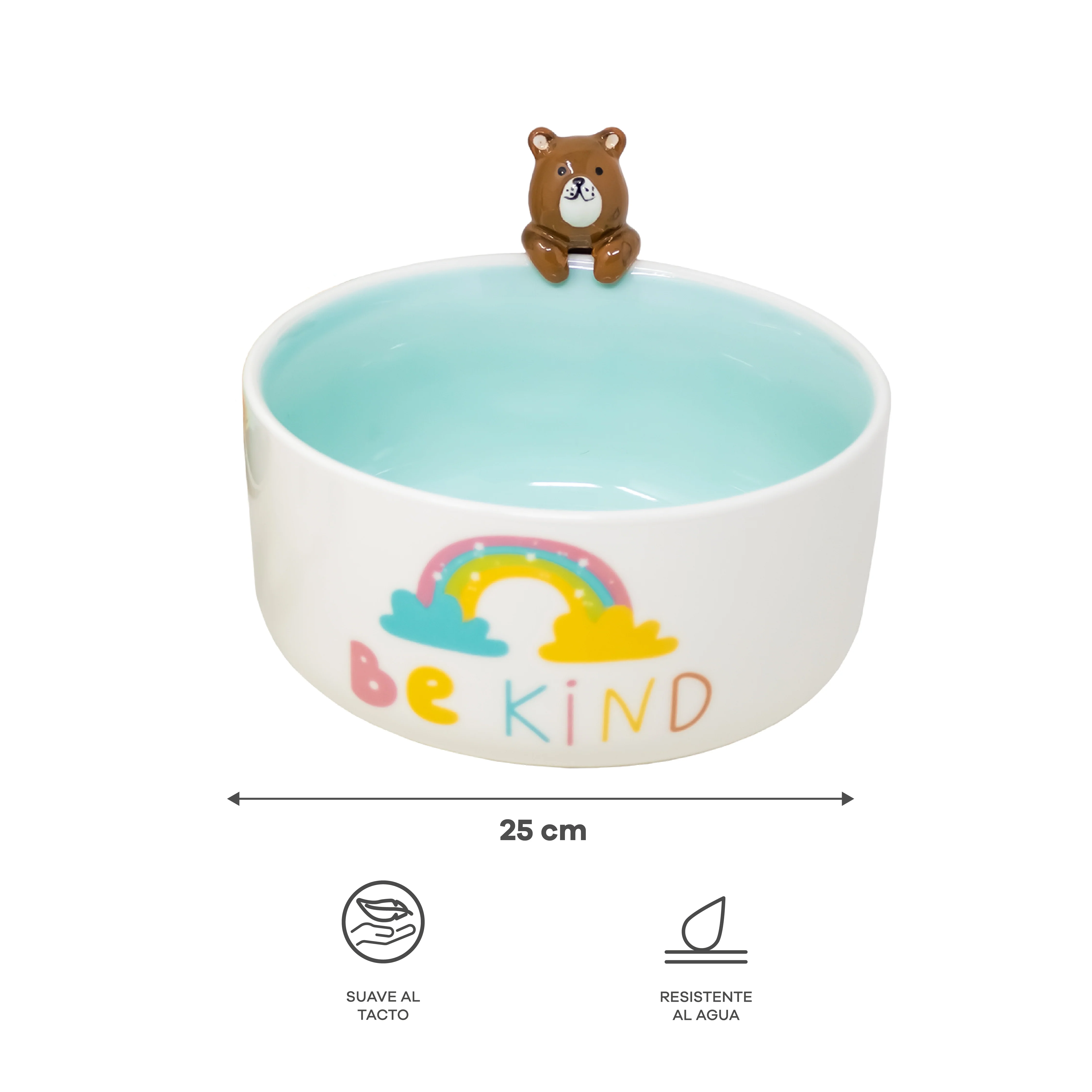 Vajilla Be Kind Bear Infantil Set Individual - Cerámica Multicolor 3 piezas - Image 4