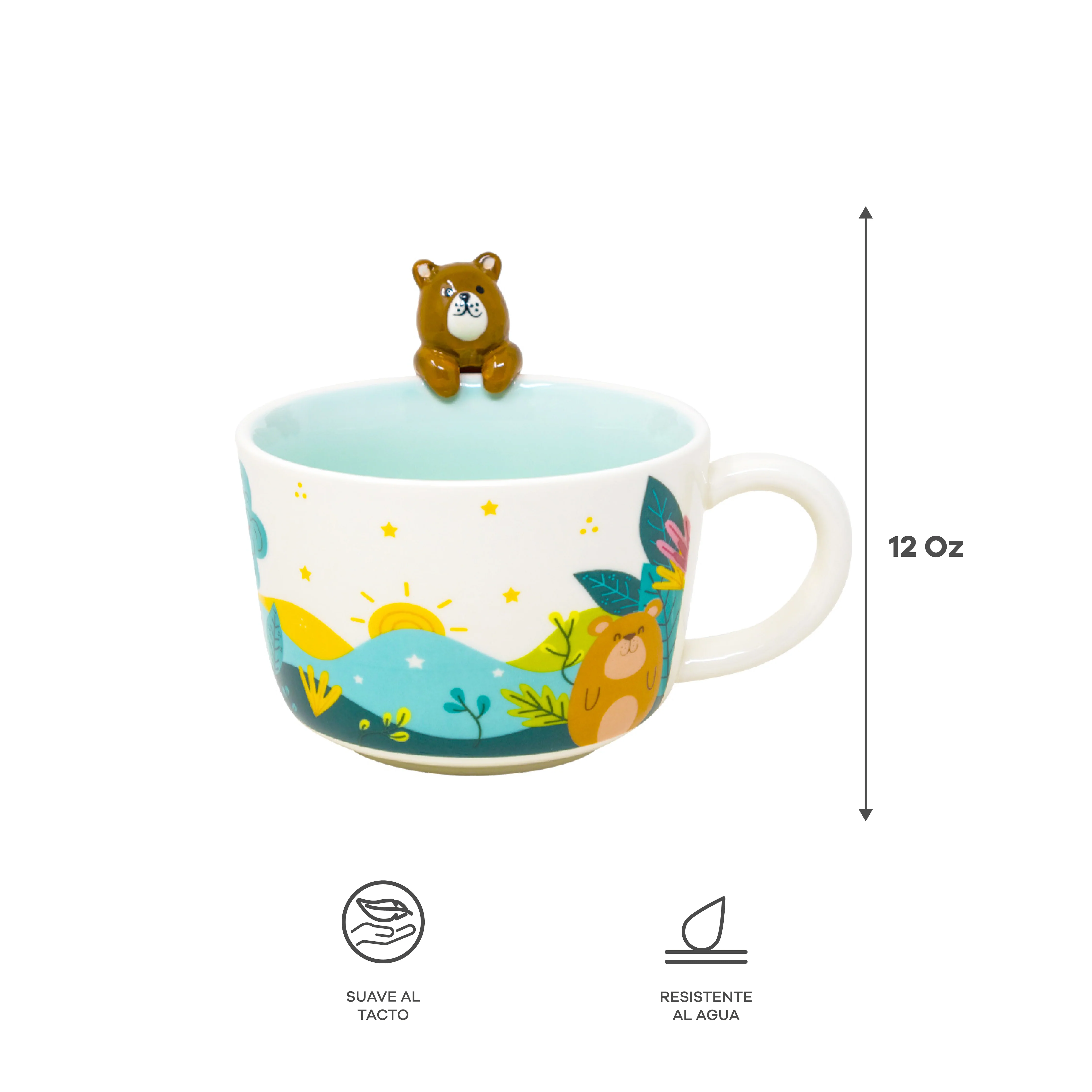 Vajilla Be Kind Bear Infantil Set Individual - Cerámica Multicolor 3 piezas - Image 5