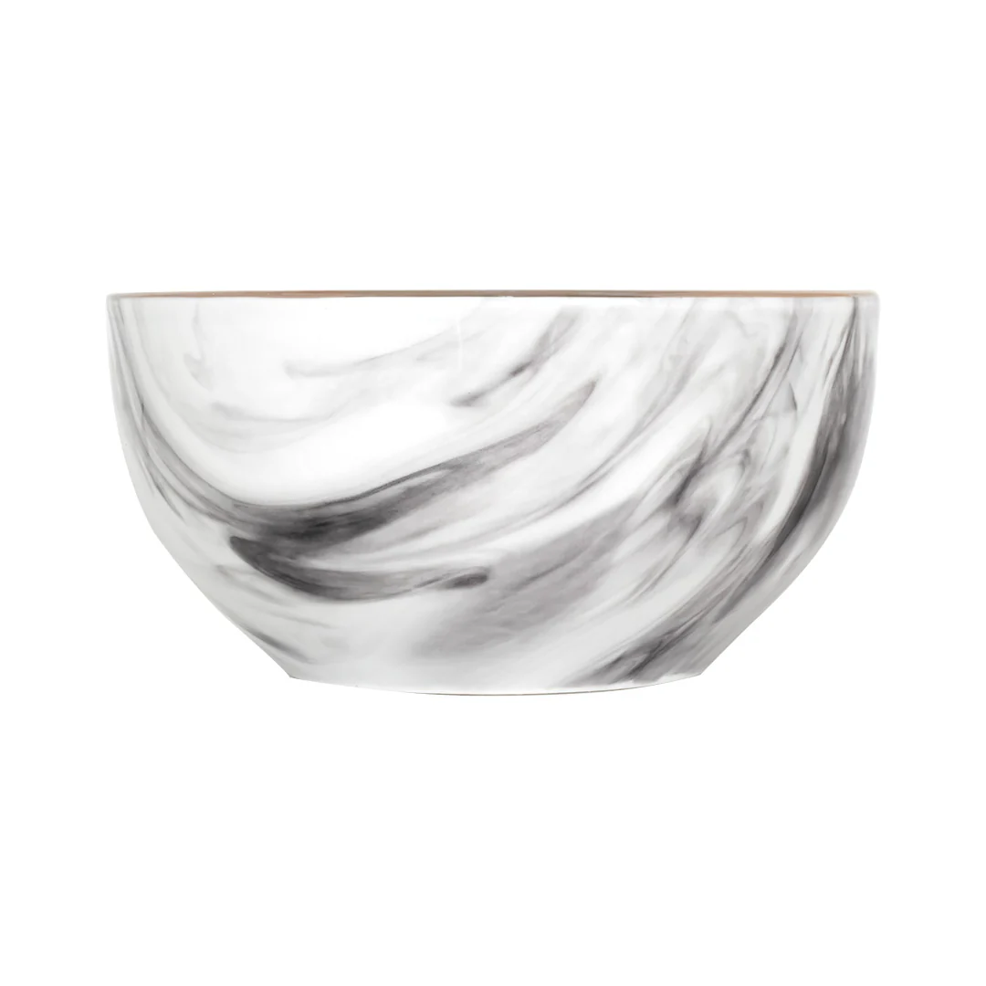 Vajilla MALA para 4 Personas - Cerámica Bco/Gris 16 piezas - Image 6