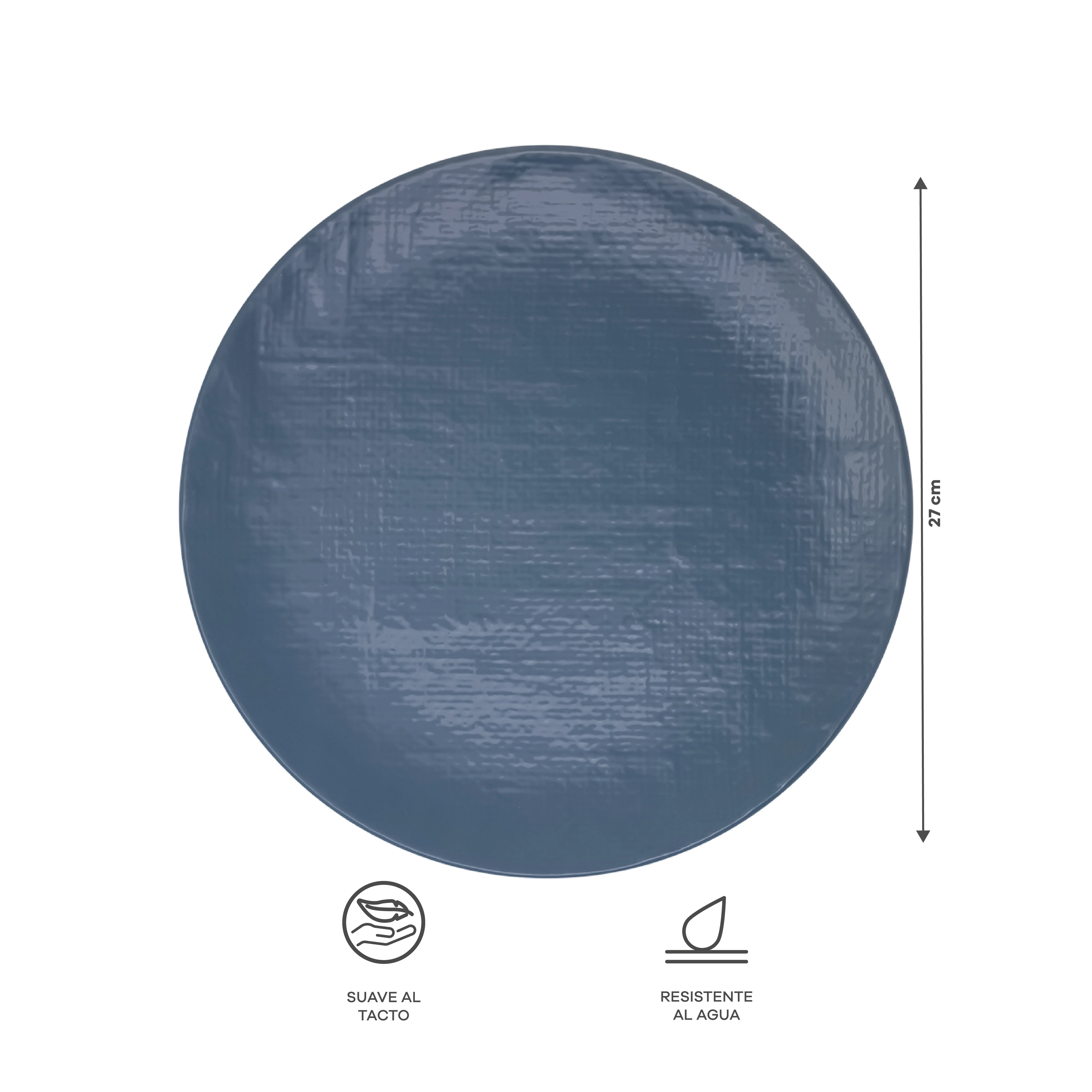 Vajilla Denim para 4 Personas - Cerámica Azul 16 piezas - Image 8