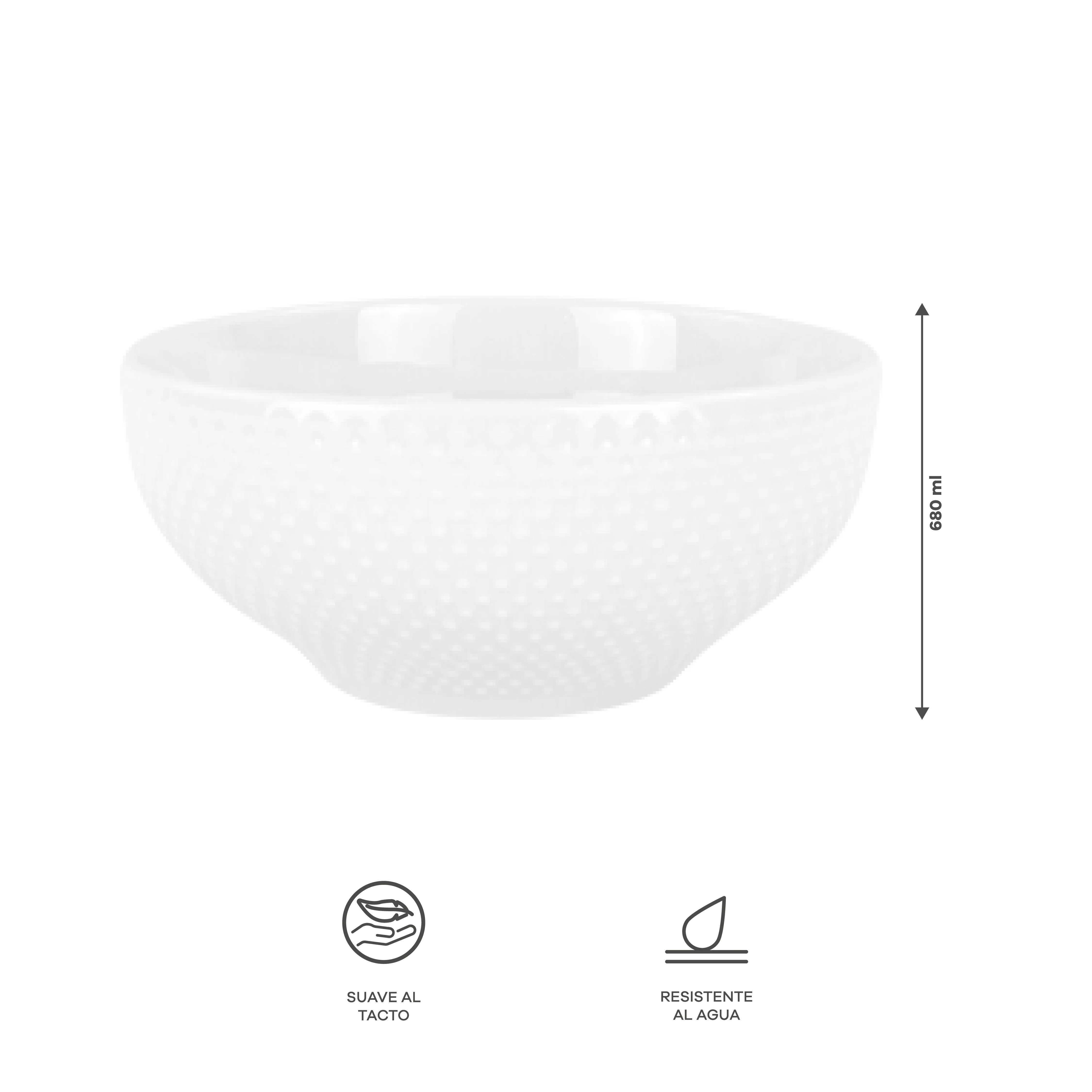 Vajilla Elise para 4 Personas - Cerámica Blanca 16 piezas - Image 10