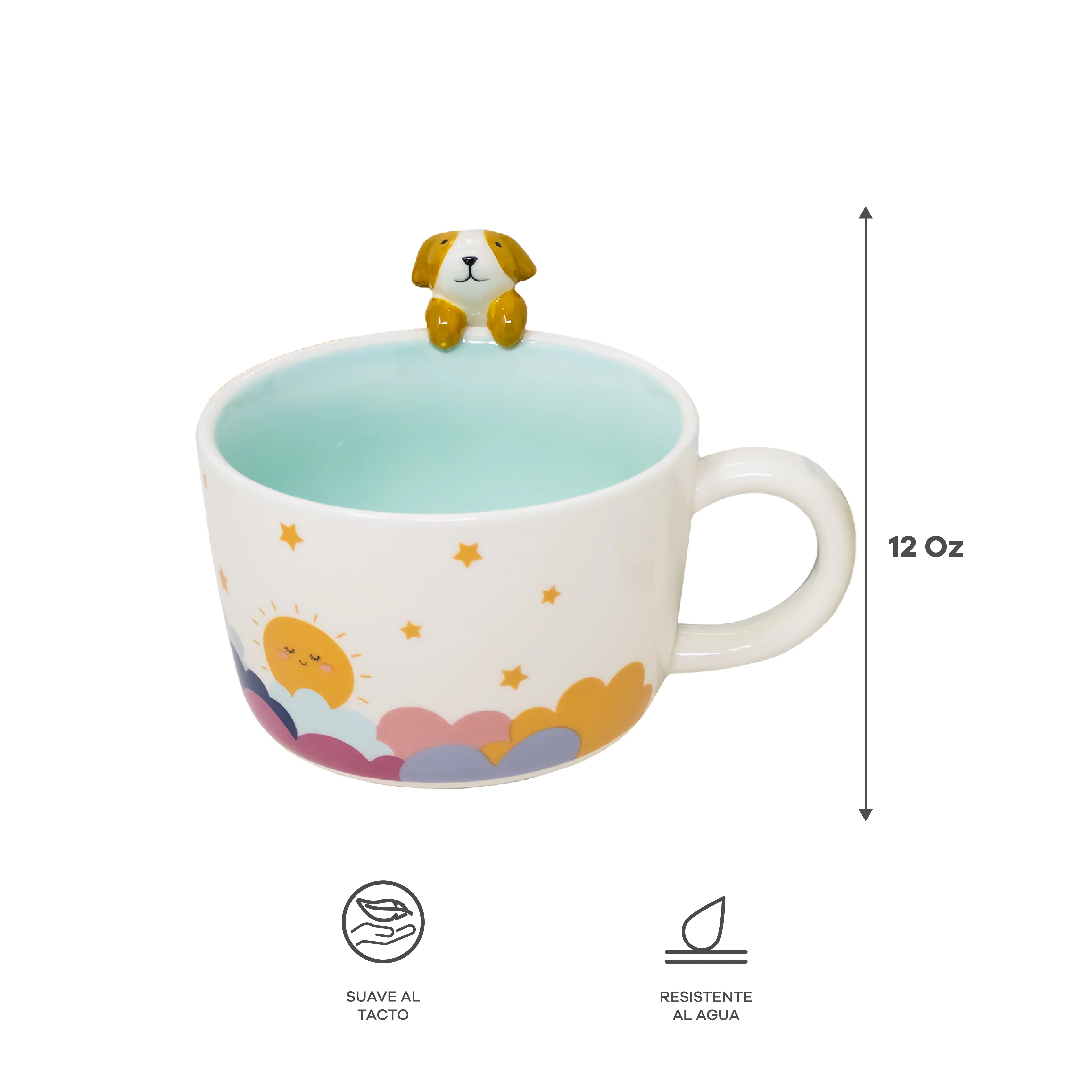 Vajilla Sweet Dream Blue Set Individual - Cerámica Multicolor 3 piezas - Image 6
