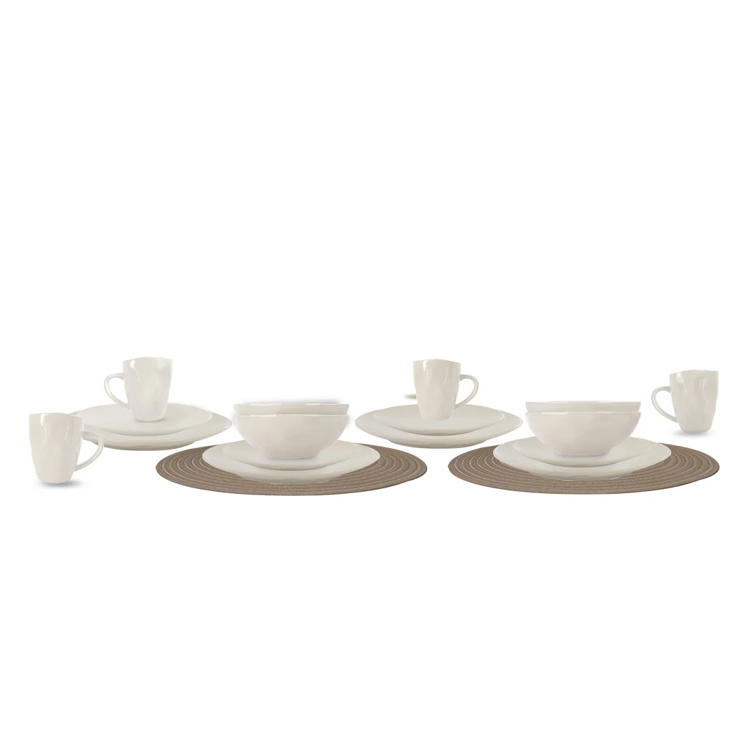 Vajilla TOVE para 6 Personas - Cerámica Crema 24 piezas - Image 3