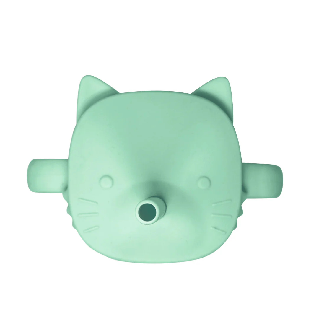Vaso de Aprendizaje con Popote Gatito Menta- 200 ml - Image 2