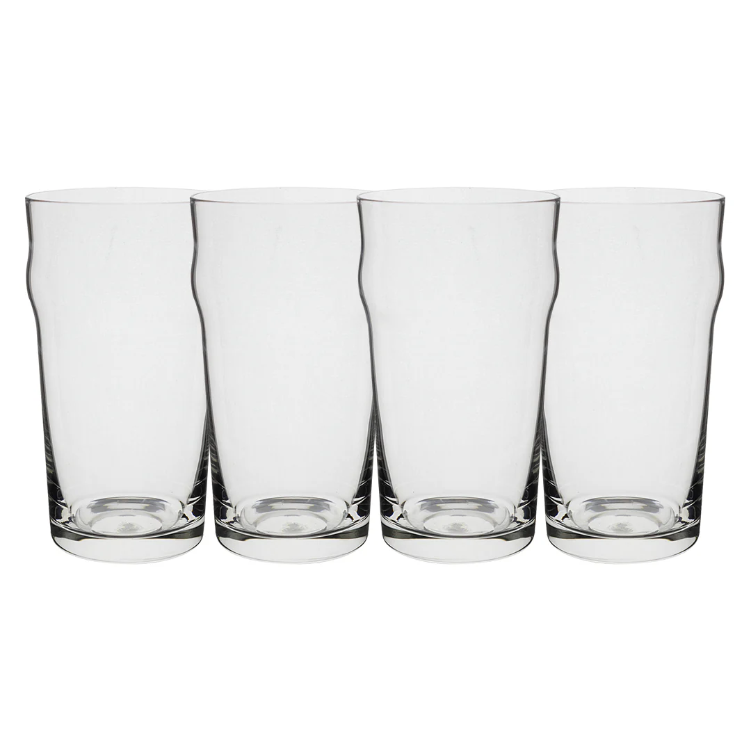 Set de 4 Vasos Cerveceros de Cristal - 420 ml