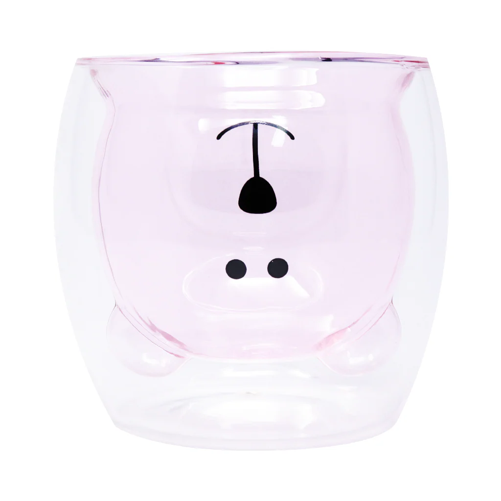Vaso de Vidrio con Diseño 3D de Oso Varios Colores 9 x 8.5 x 7 cm - Image 8