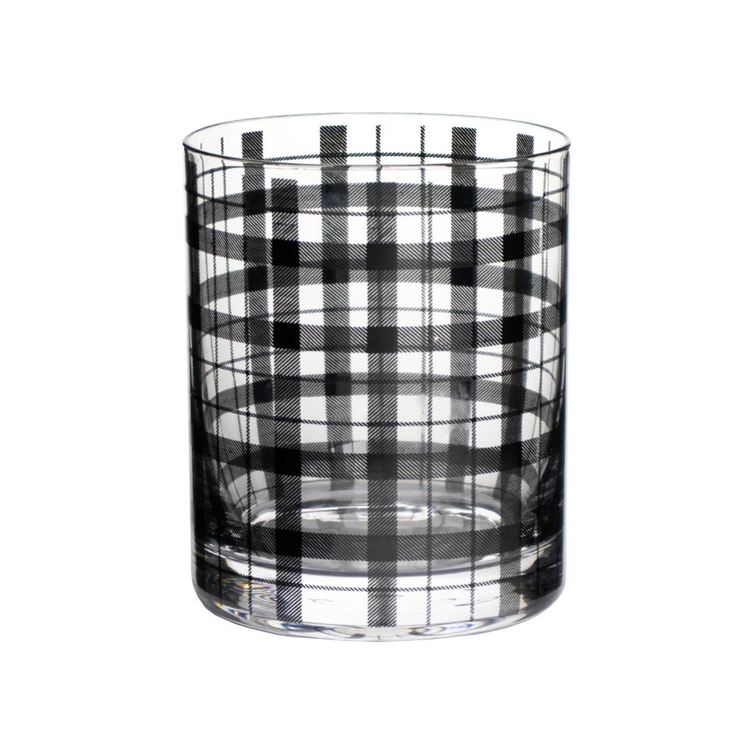 Set de 4 Vasos de Cristal con Rayas Negras - 410 ml - Image 2